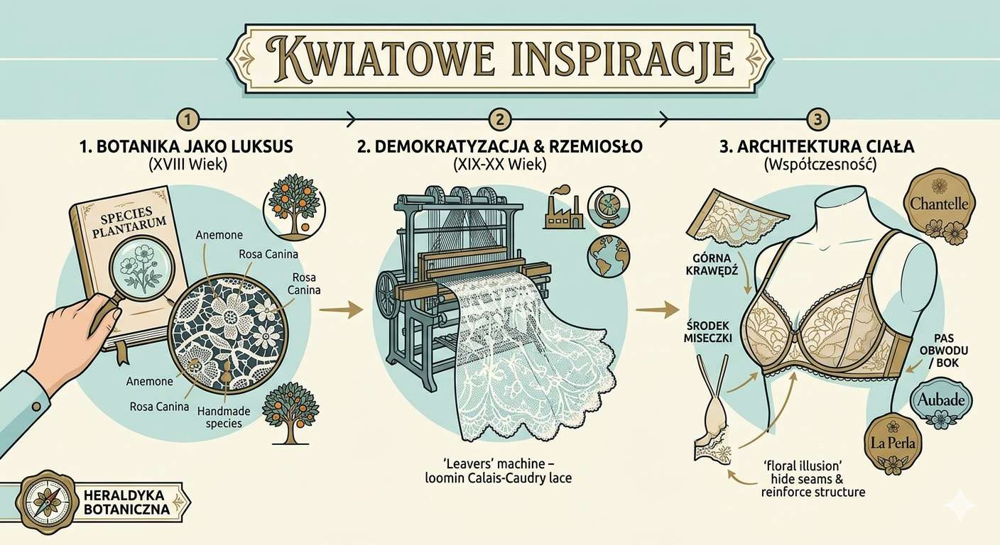 Kwiatowa heraldyka: Jak botanika osiemnastego wieku ukształtowała język współczesnej bielizny
