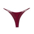 Stringi damskie z cienkimi paseczkami eleganckie i wygodne Inyong Bordowy