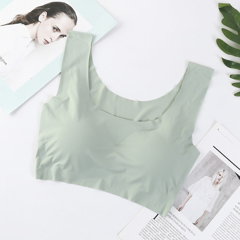 Biustonosz bezszwowy push-up z usztywnieniem Haruko Zielony