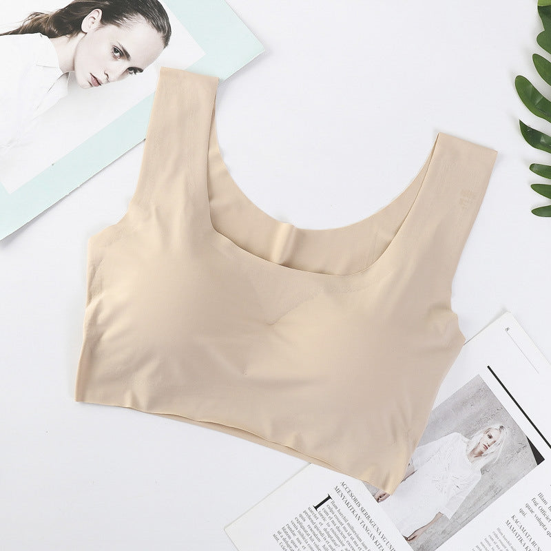 Biustonosz bezszwowy push-up z usztywnieniem Haruko Beżowy