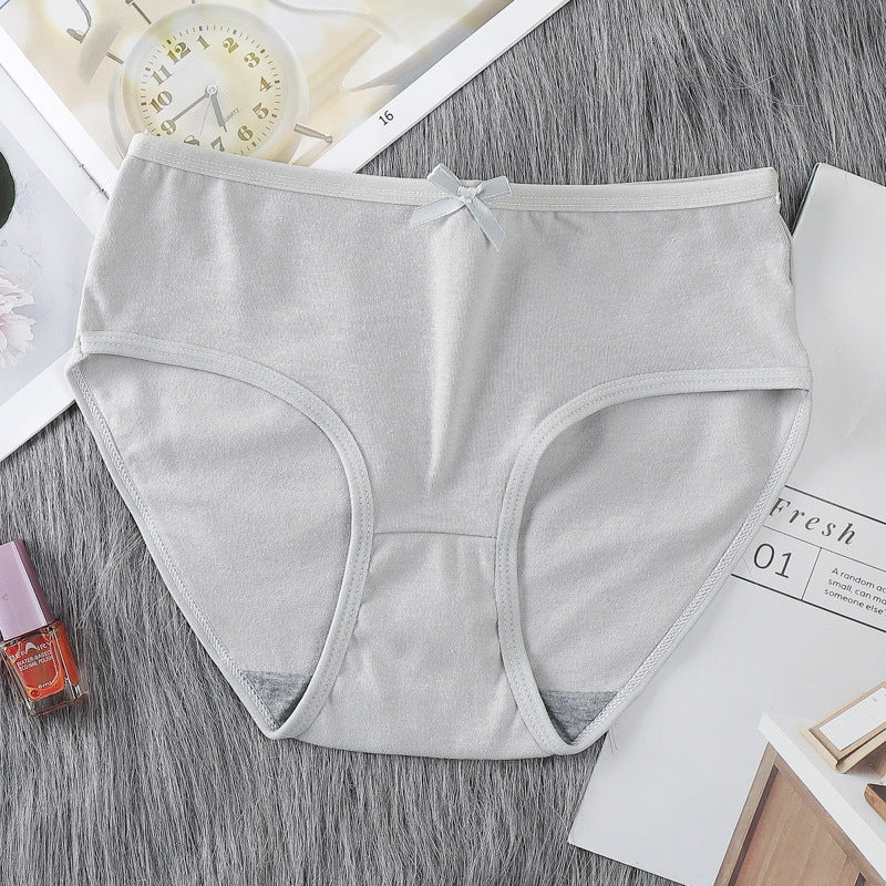 Figi dziewczęce o średnim stanie z elastycznymi bokami Tomiko Szary