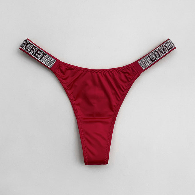 Stringi sportowe z cyrkoniami do codziennego użytku Dorolisa Bordowy