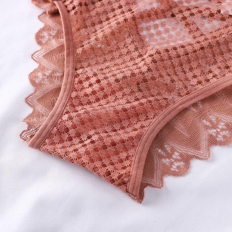 Majtki koronkowe z wysokim stanem modelujące sylwetkę Hiema