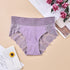 Majtki bezszwowe z szerokim pasem i koronką Dobrita Fioletowy
