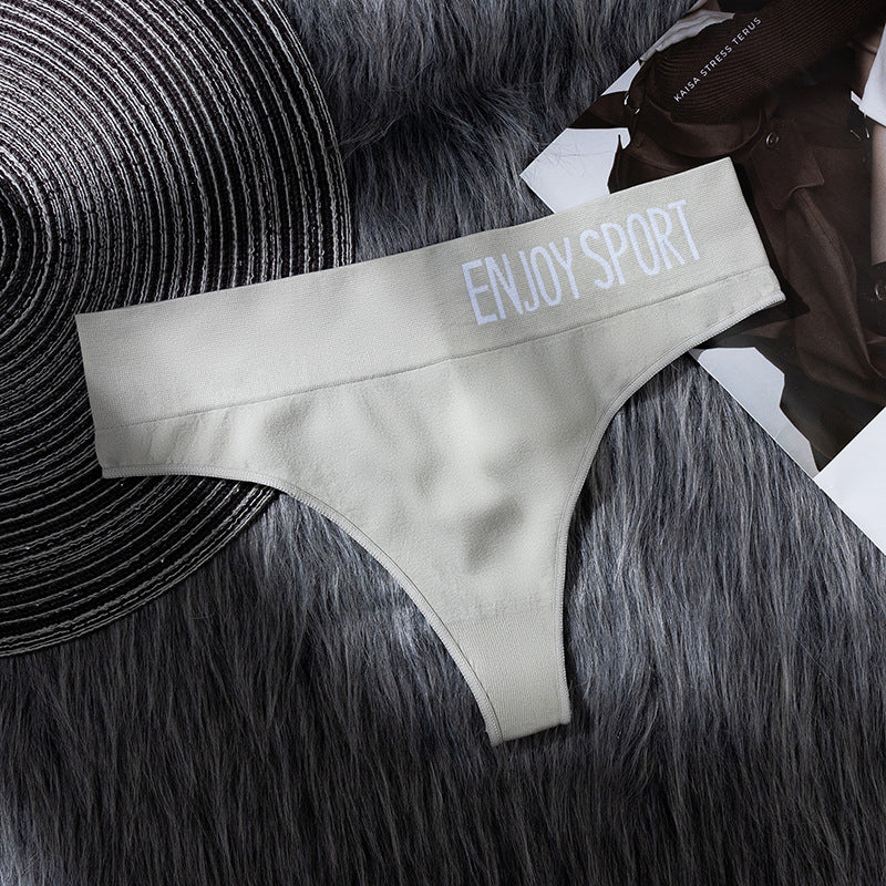 Figi brazyliany sportowe z elastycznym pasem Neige Szary