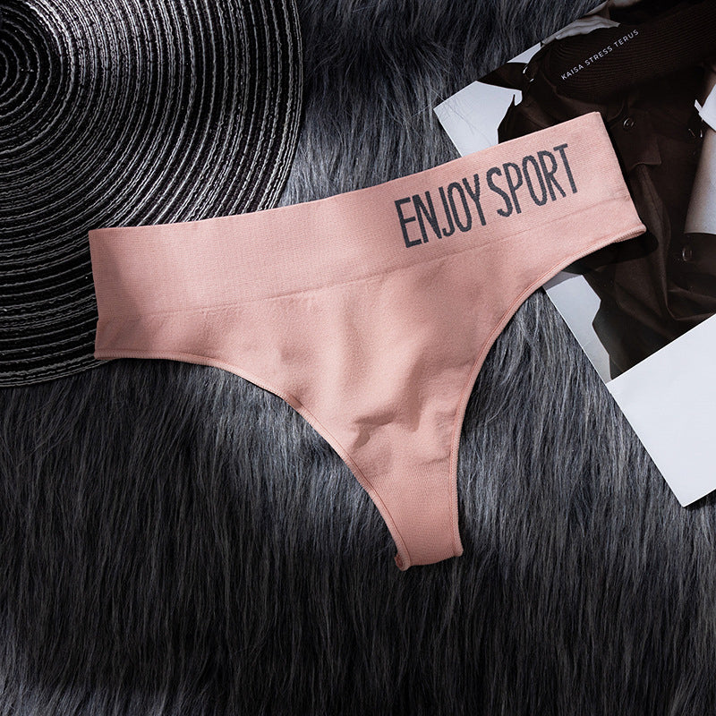 Figi brazyliany sportowe z elastycznym pasem Neige Różowy