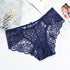 Koronkowe majtki damskie z delikatnego materiału Taline Granatowy