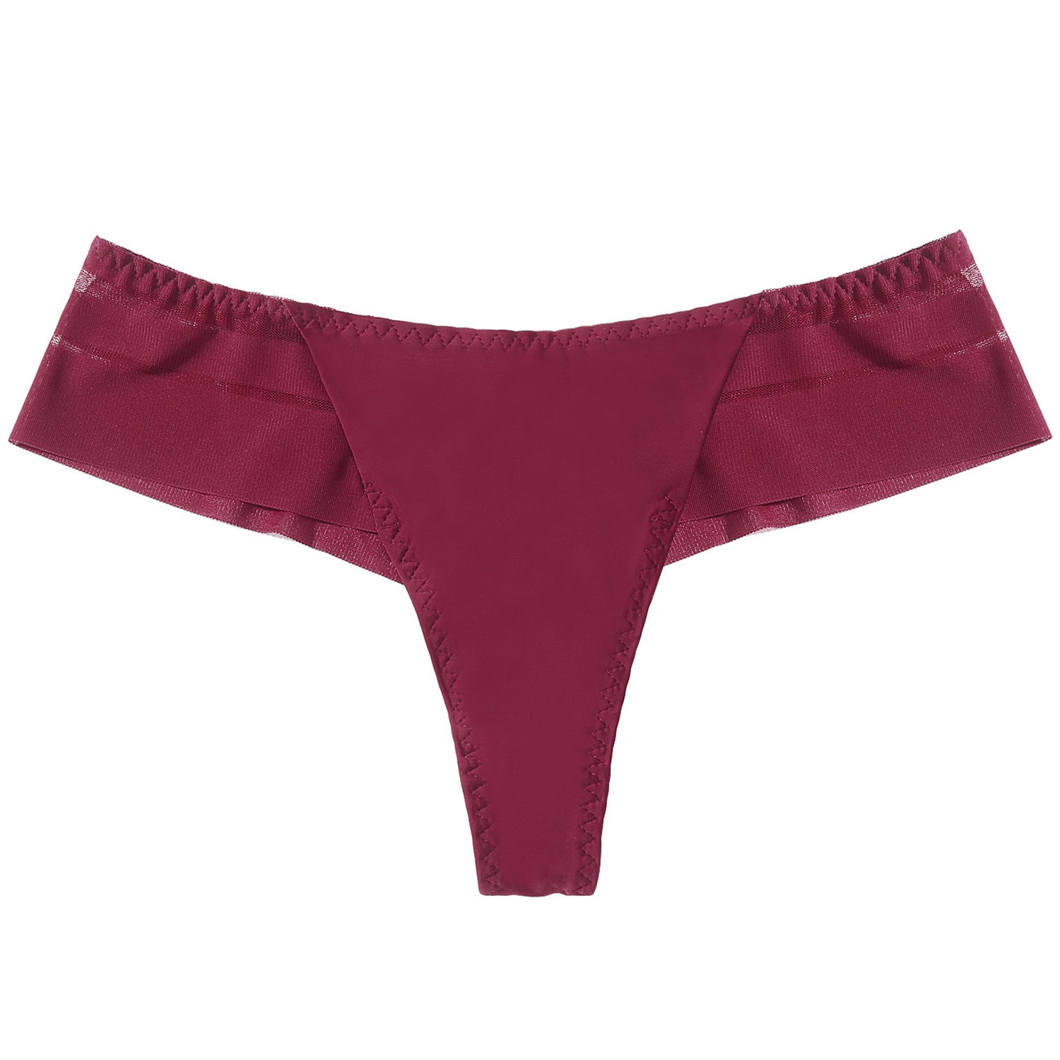 Sportowe majtki trójkątne z wysokiej jakości materiałów Earlene Bordowy