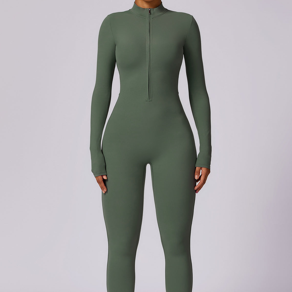 Kombinezon sportowy z elastycznym zamkiem na trening i fitness Dael