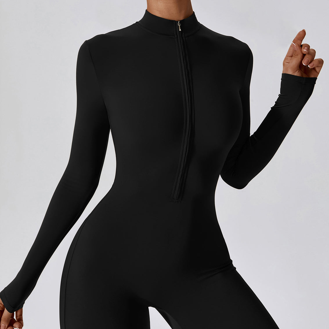 Kombinezon sportowy z elastycznym zamkiem na trening i fitness Dael