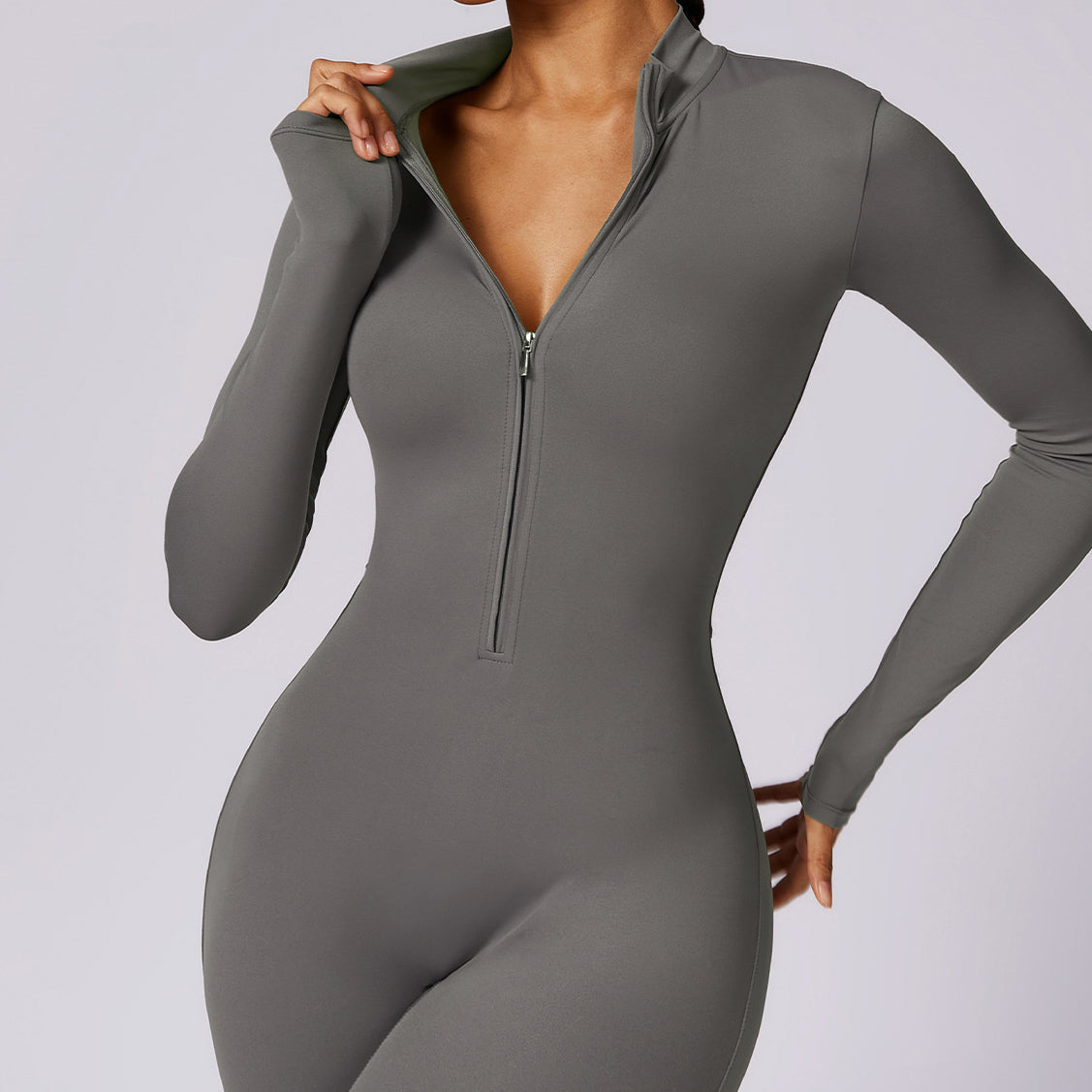 Kombinezon sportowy z elastycznym zamkiem na trening i fitness Dael