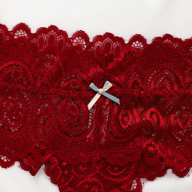 Stringi koronkowe z szerokim pasem na co dzień i okazje Chandrima