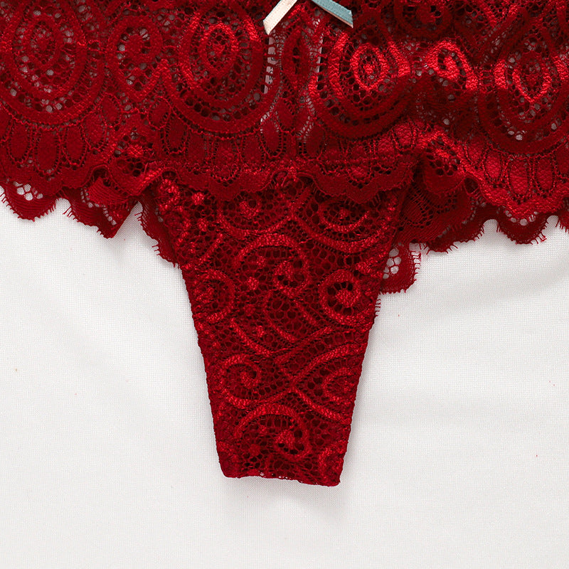 Stringi koronkowe z szerokim pasem na co dzień i okazje Chandrima