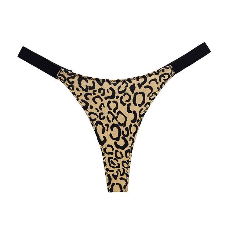 Stringi damskie z wysokim stanem optycznie wydłużające nogi Jisoon Lampart2