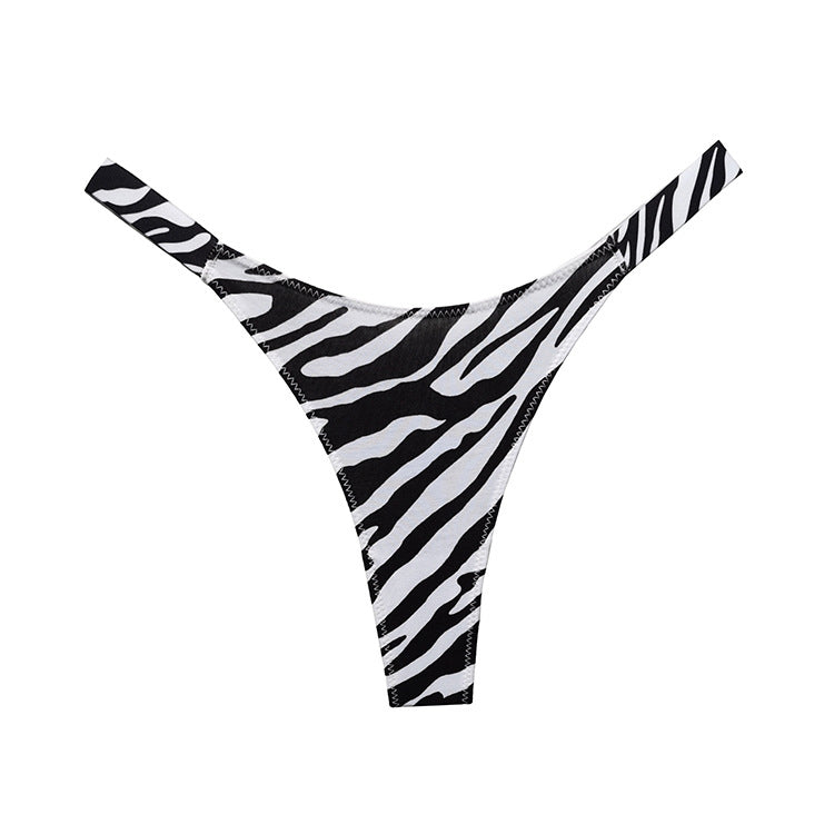 Stringi damskie z wysokim stanem optycznie wydłużające nogi Jisoon Multikolor