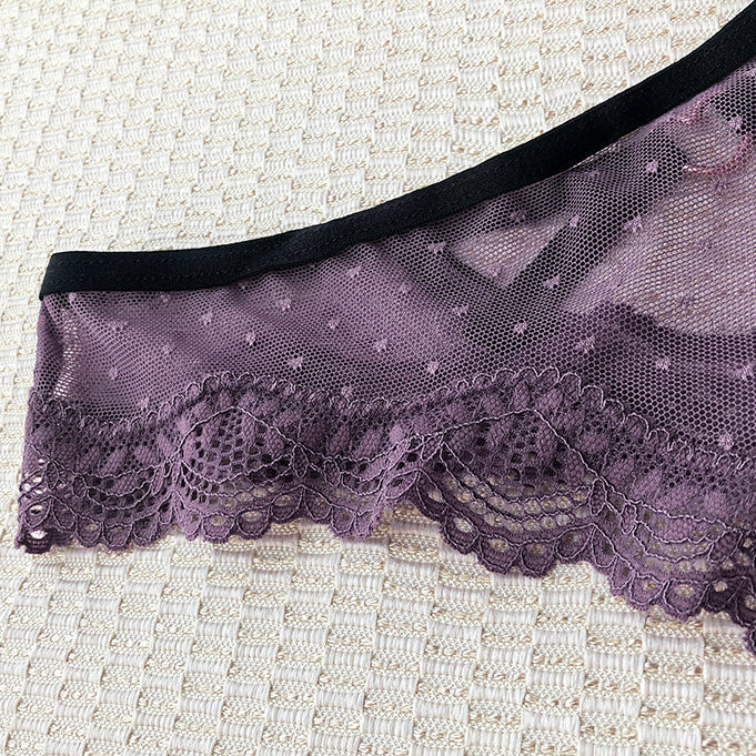 Stringi koronkowe z ozdobnymi paskami na specjalne okazje Aliana