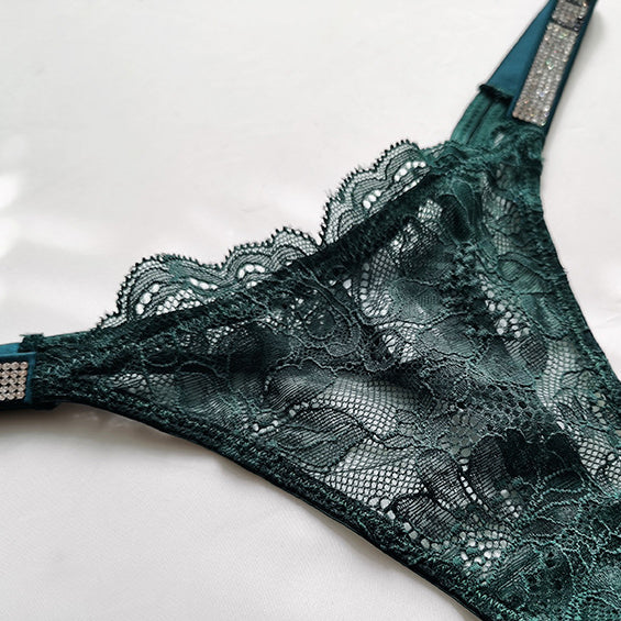 Stringi koronkowe z cyrkoniami na specjalne okazje Lovisa