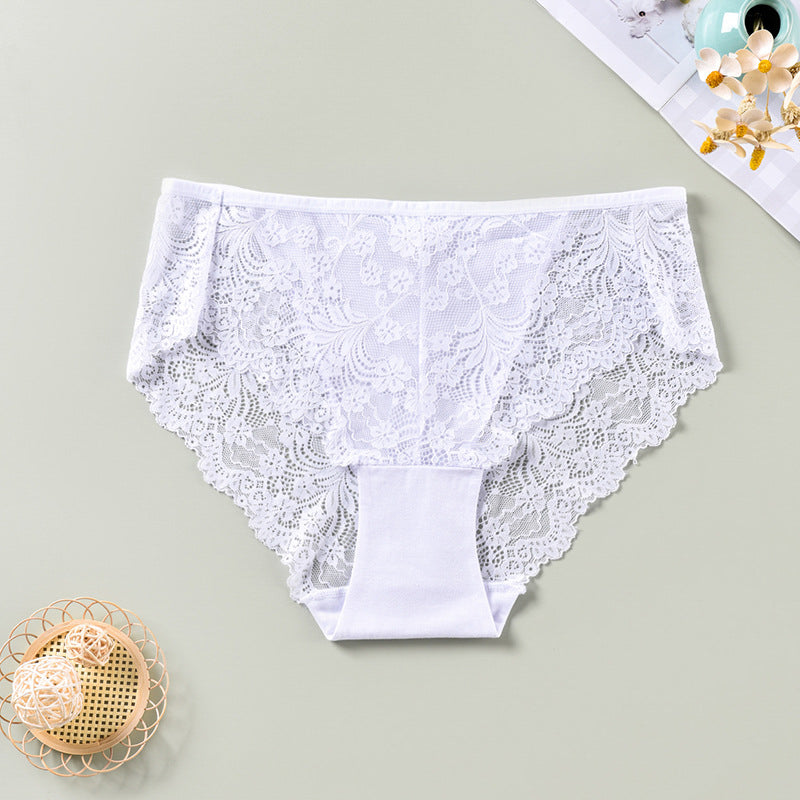 Figi koronkowe z delikatnym wykończeniem Zlatija Biały