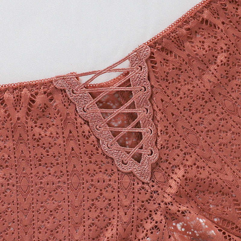 Majtki koronkowe z sznurowaniem eleganckie na co dzień Aylin