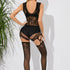Bodystocking ażurowy z pończochami na romantyczne wieczory Rachele