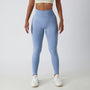 Legginsy treningowe modelujące sylwetkę z wysokim stanem Gulli Niebieski