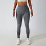 Legginsy treningowe modelujące sylwetkę z wysokim stanem Gulli Szary