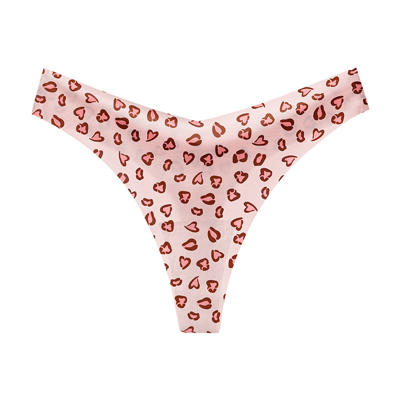 Stringi bezszwowe z obniżonym stanem do codziennego noszenia Tiffie Różowy