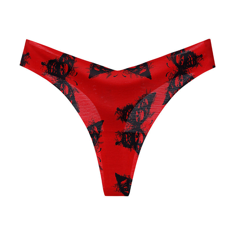 Stringi bezszwowe z obniżonym stanem do codziennego noszenia Tiffie Czerwony