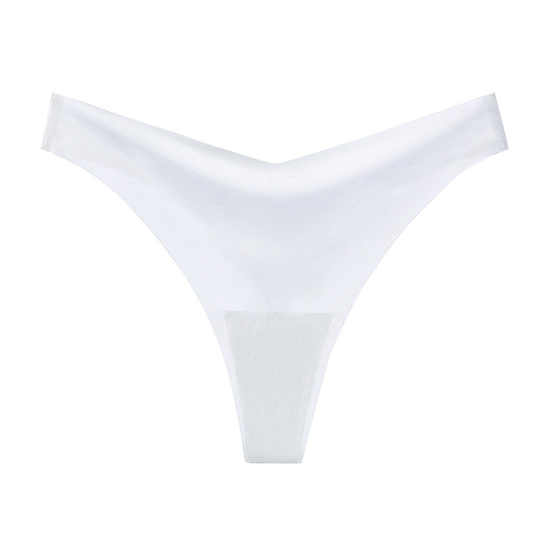 Stringi bezszwowe z obniżonym stanem do codziennego noszenia Tiffie Biały