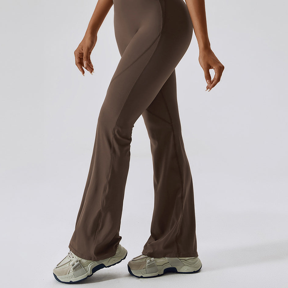 Strój do jogi z odkrytymi plecami elastyczny materiał do ćwiczeń Henny