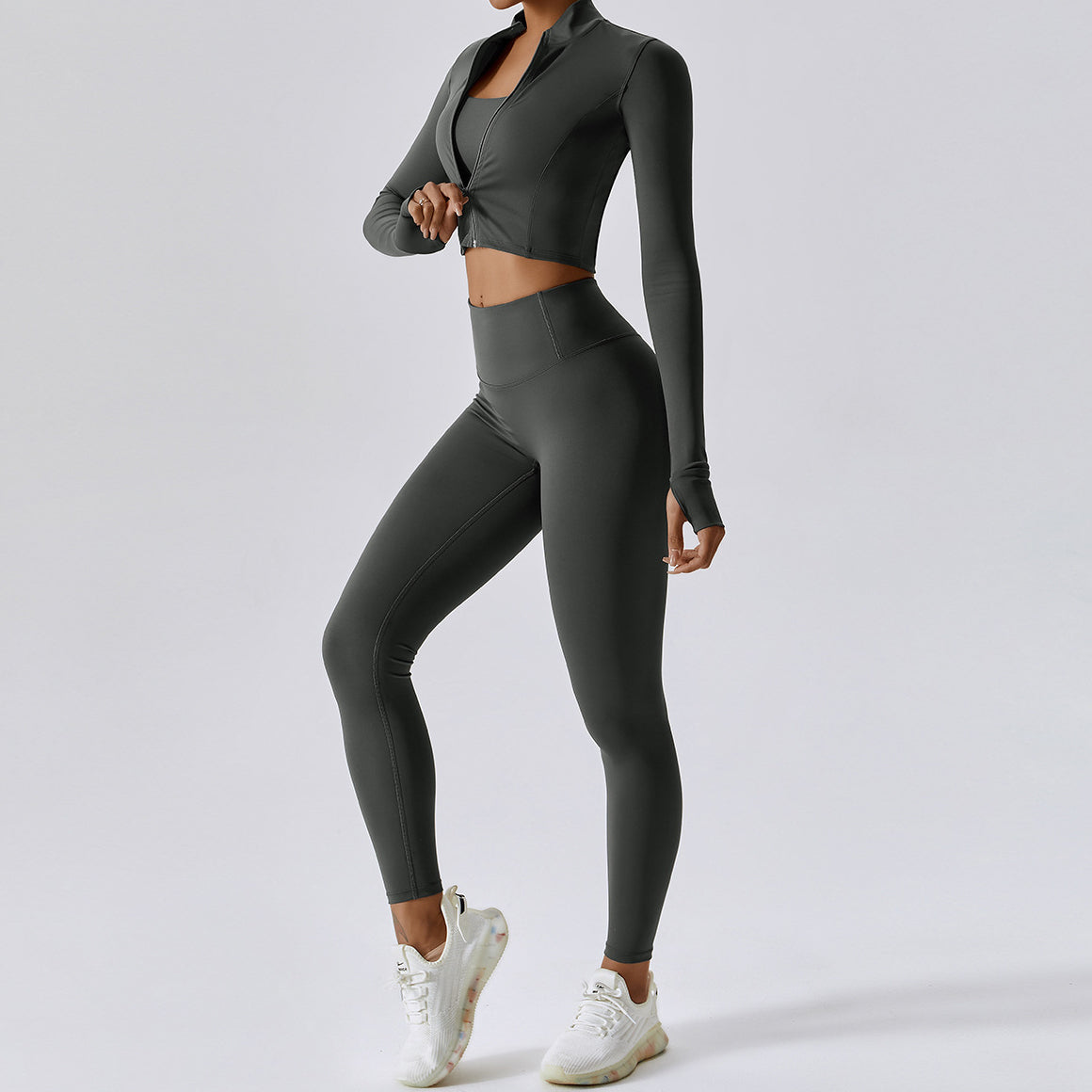 Legginsy treningowe z wysokim stanem do ćwiczeń Diega