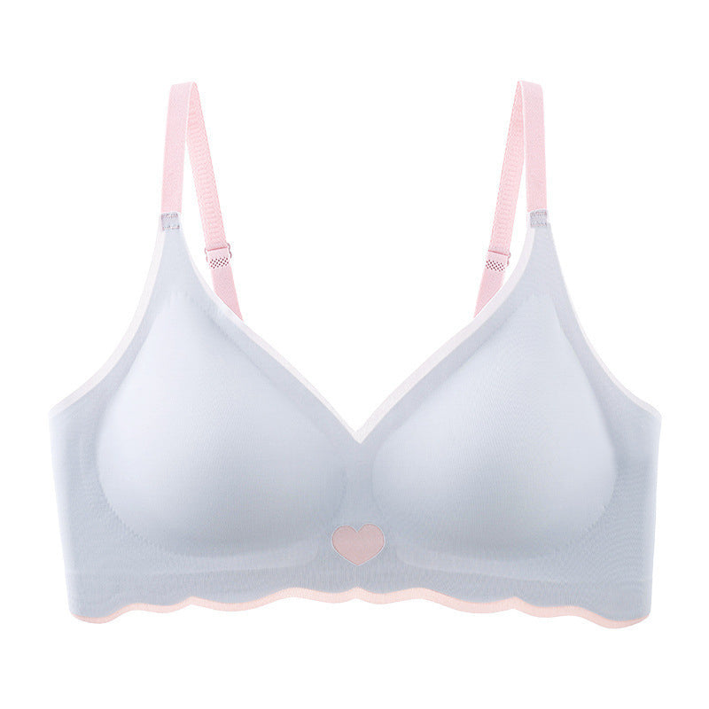 Biustonosz bezszwowy bez fiszbin na co dzień AnnaDiane Niebieski