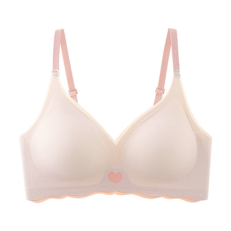 Biustonosz bezszwowy bez fiszbin na co dzień AnnaDiane Różowy