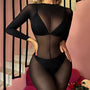 Bodystocking gładkie na romantyczne wieczory Rheta