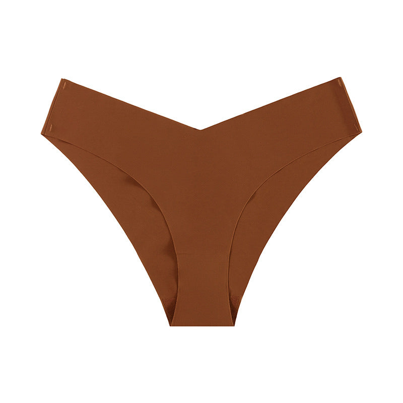 Tangi bezszwowe z obniżonym stanem niewidoczne pod odzieżą Evangelista Brązowy