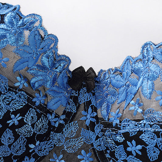 Koronkowy biustonosz półprzezroczysty na co dzień i specjalne okazje Monique