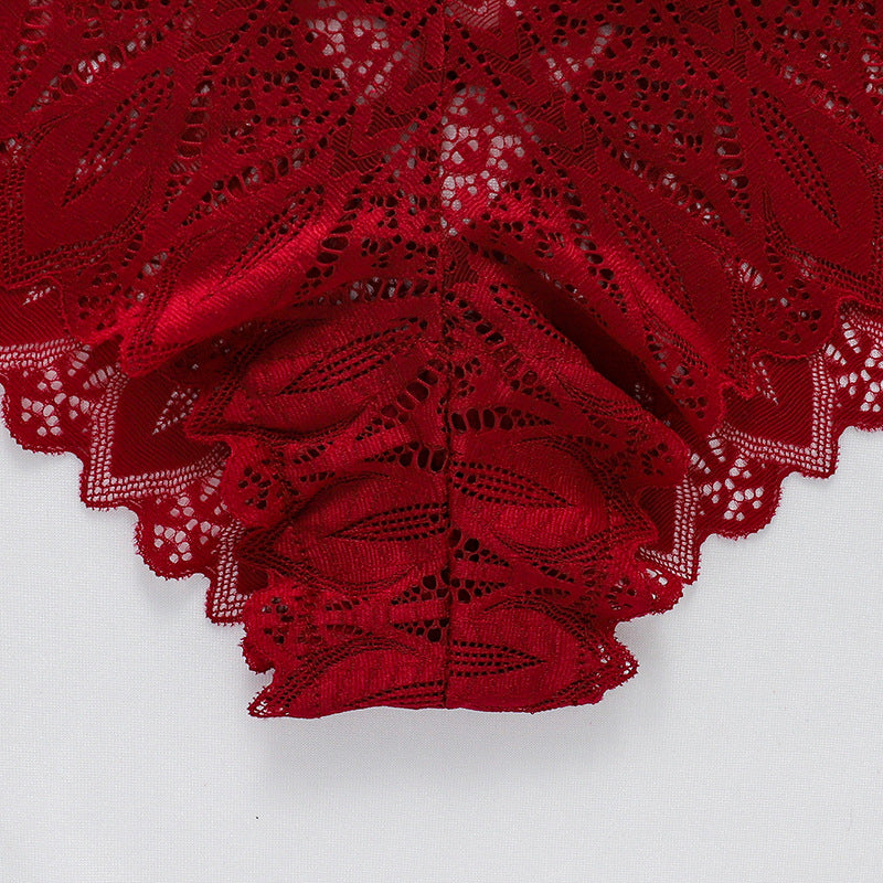 Majtki koronkowe ze strapsami eleganckie Herlaug