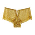 Szorty koronkowe z falbanką wszechstronne i eleganckie Sidonie Żółty
