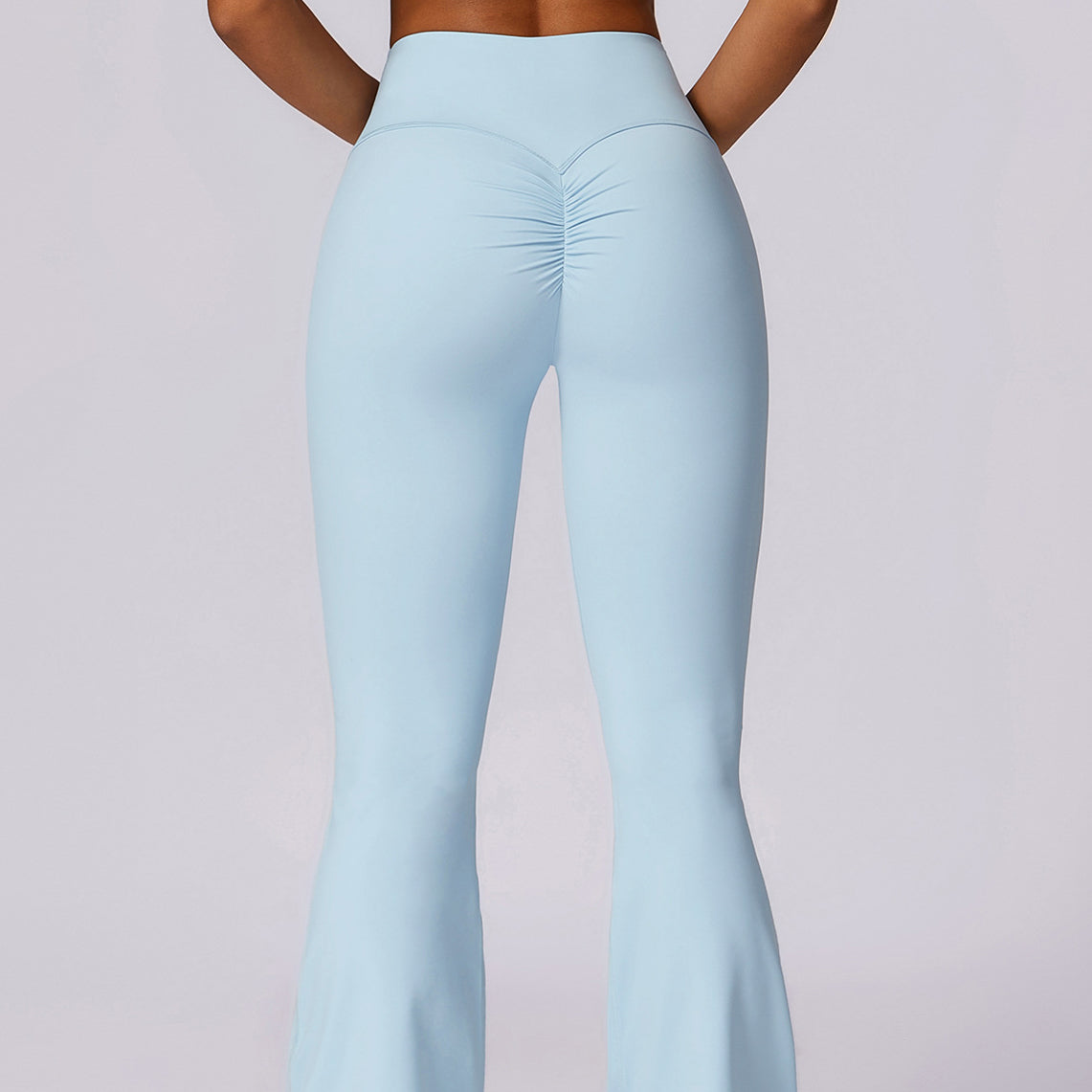 Spodnie treningowe z elastycznego materiału z wysokim stanem Oksun