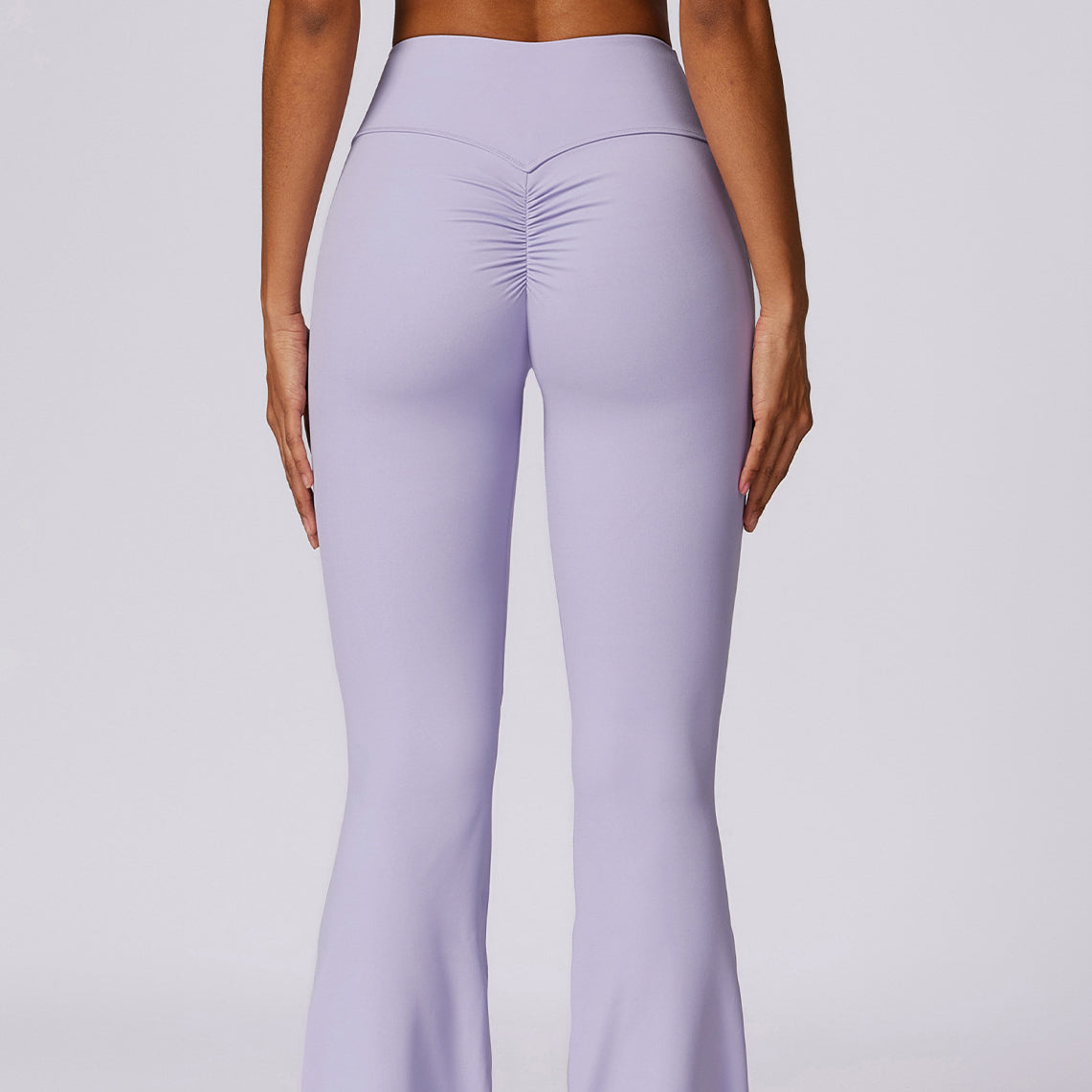 Spodnie treningowe z elastycznego materiału z wysokim stanem Oksun