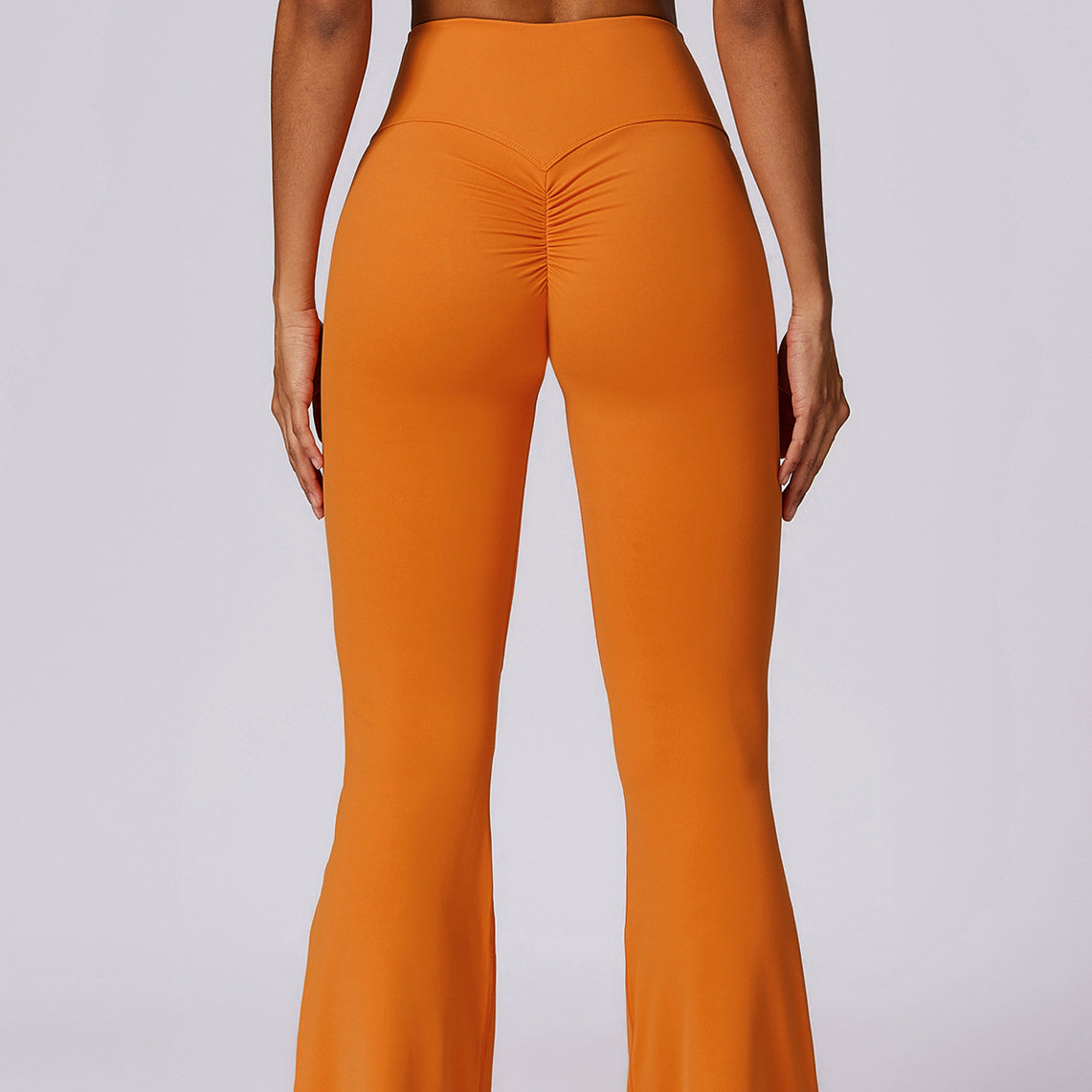 Spodnie treningowe z elastycznego materiału z wysokim stanem Oksun