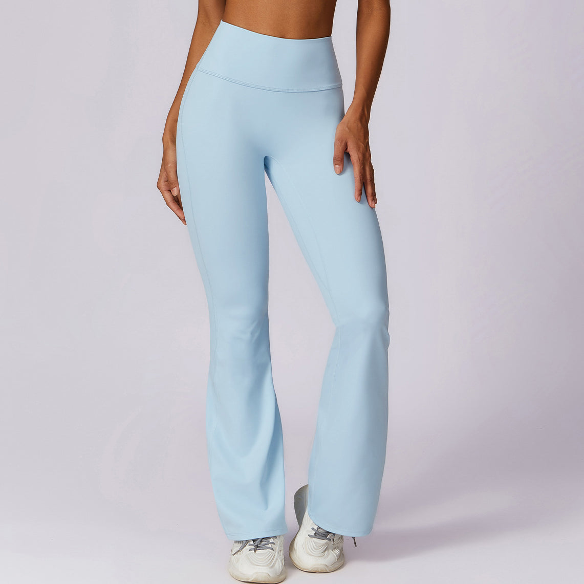 Spodnie treningowe z elastycznego materiału z wysokim stanem Oksun