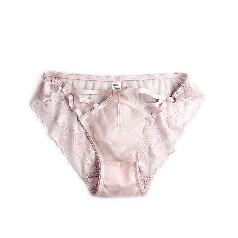 Figi z paseczkami z gładkiej tkaniny na co dzień Manlia Różowy