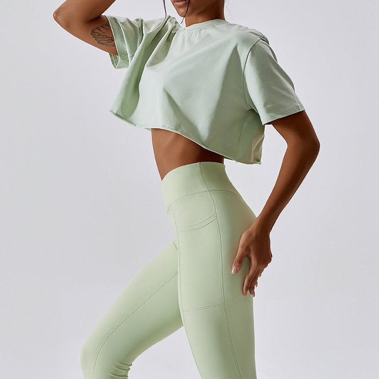 Crop top sportowy do treningu Ansje