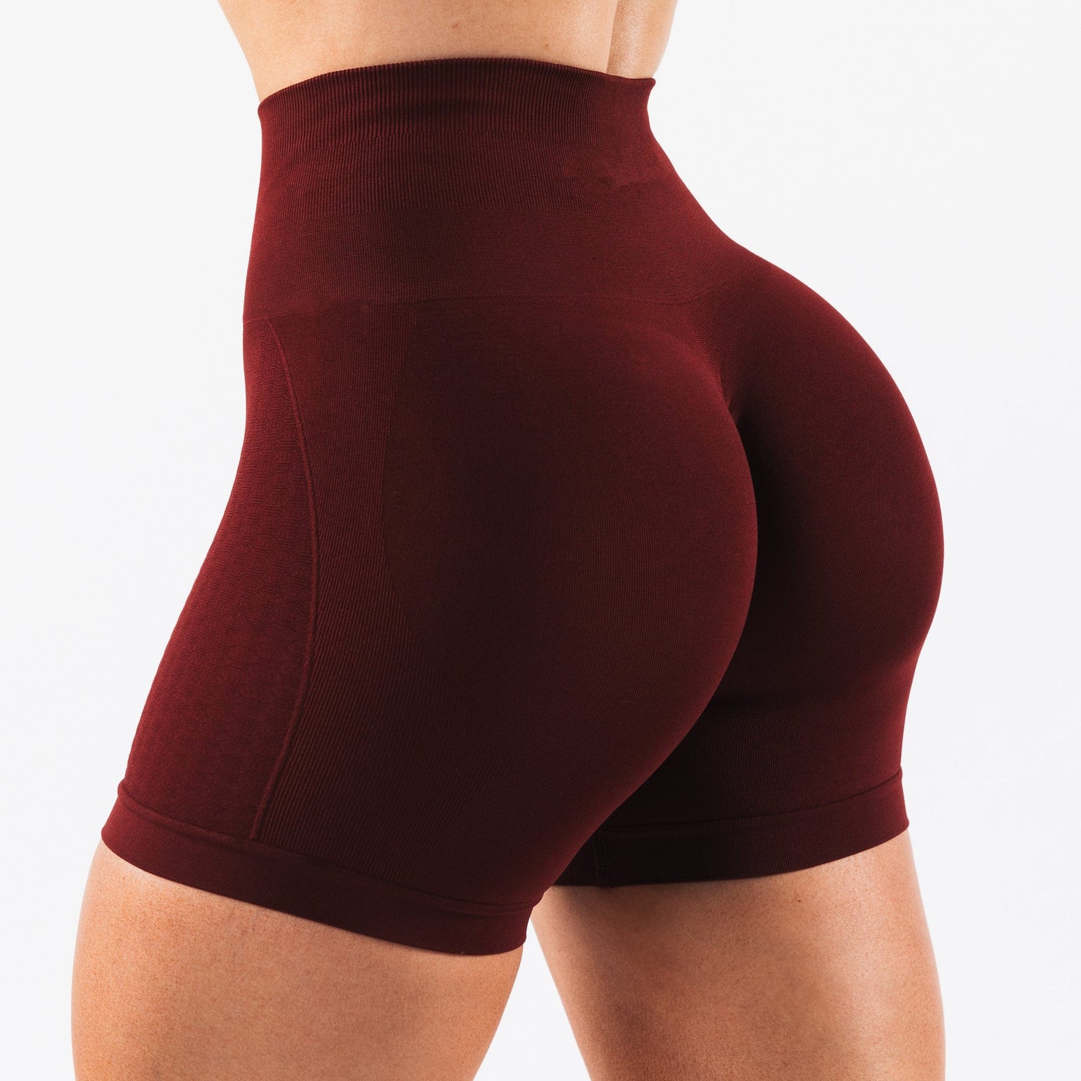 Szorty modelujące bezszwowe do aktywności z oddychającego materiału Esin Bordowy