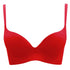 Biustonosz push-up z pianki z elastycznymi ramiączkami Emmaline Czerwony
