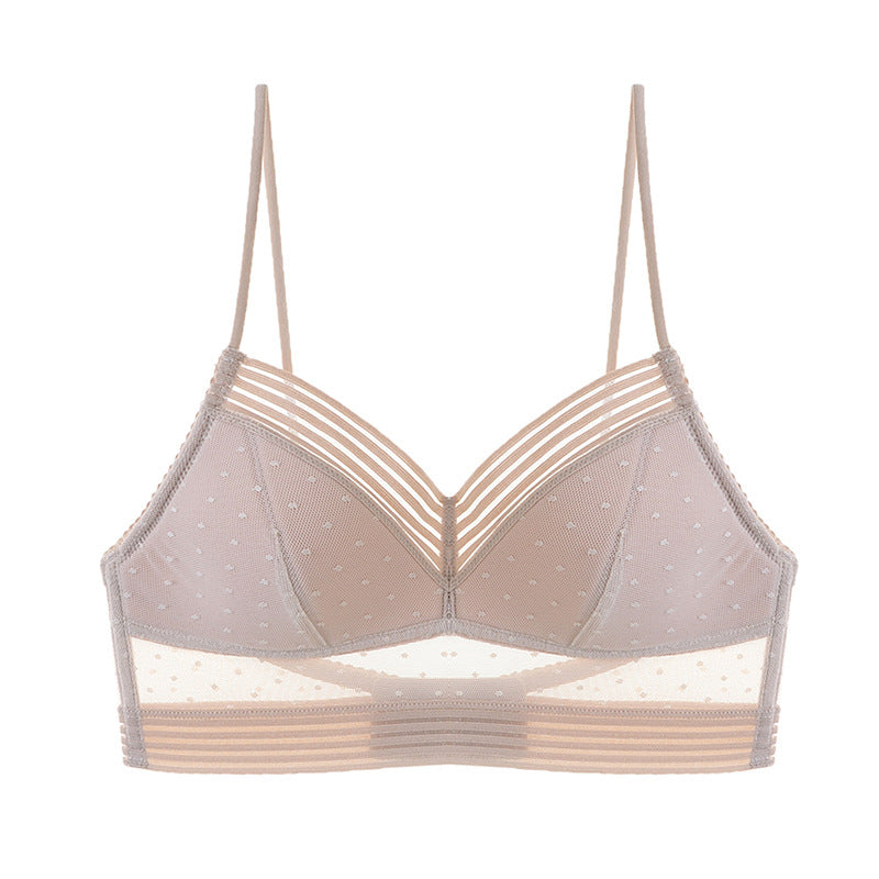 Stanik z dekoltem na plecach do codziennych stylizacji Neasa Beżowy