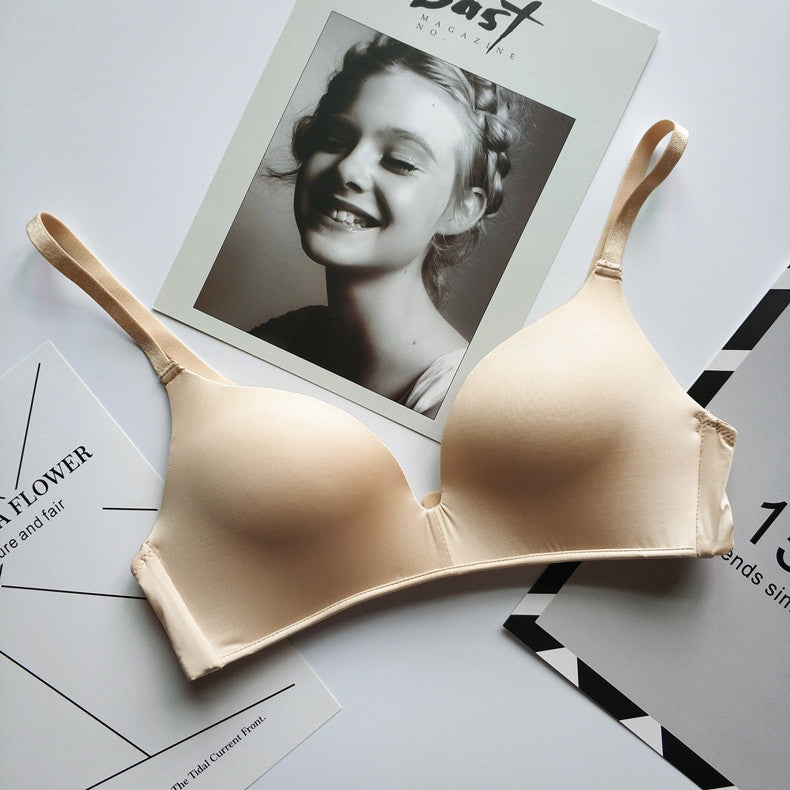 Biustonosz piankowy bez fiszbin z regulowanymi ramiączkami na co dzień Hattie Beżowy