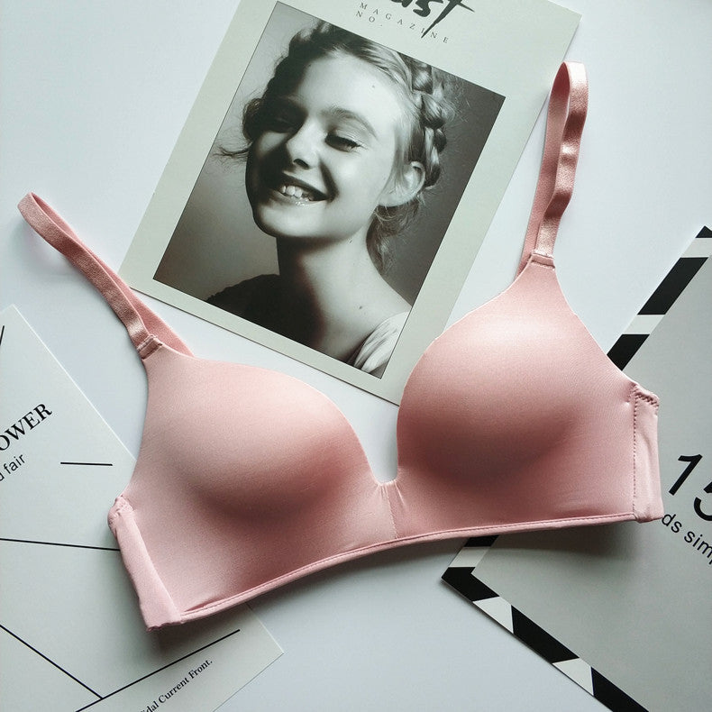 Biustonosz piankowy bez fiszbin z regulowanymi ramiączkami na co dzień Hattie Różowy