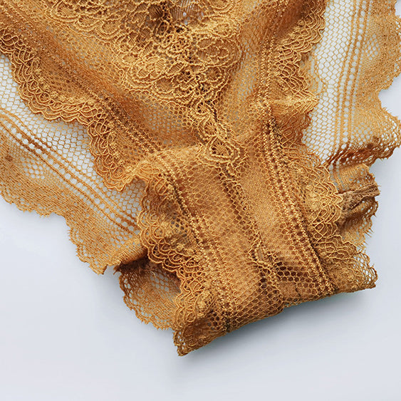 Koronkowe figi z paskami na biodrach na specjalne okazje Leonella